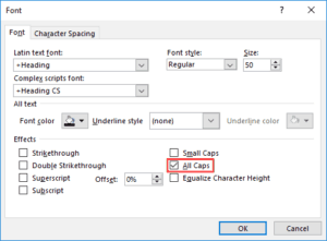 Difference Between UPPERCASE and All Caps