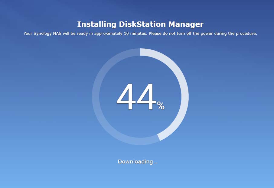 Installing DiskStation Manager