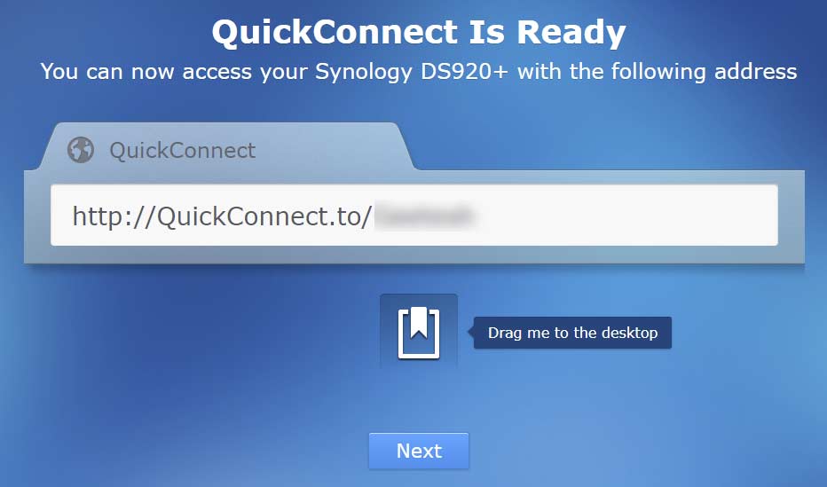 QuickConnect is ready