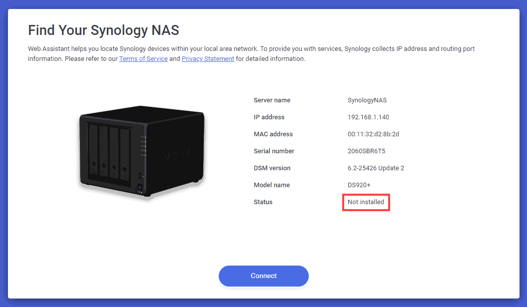 synology issue installpkg not same owner