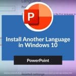 Install Another Language in Windows 10