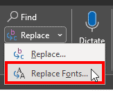 Replace Fonts